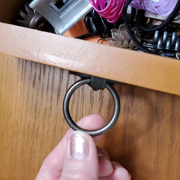 5 Drawer Pull Knobs Metal Ornate Floral Primitive Victorian Farmhouse Rustic - Picture 6 of 16